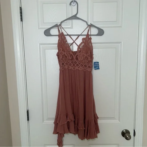 Free People Adella Lace Slip Dress - Picture 4 of 13